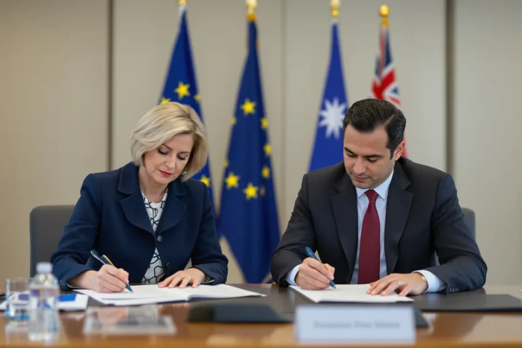 Négociation accord libre-échange UE-Australie 2026