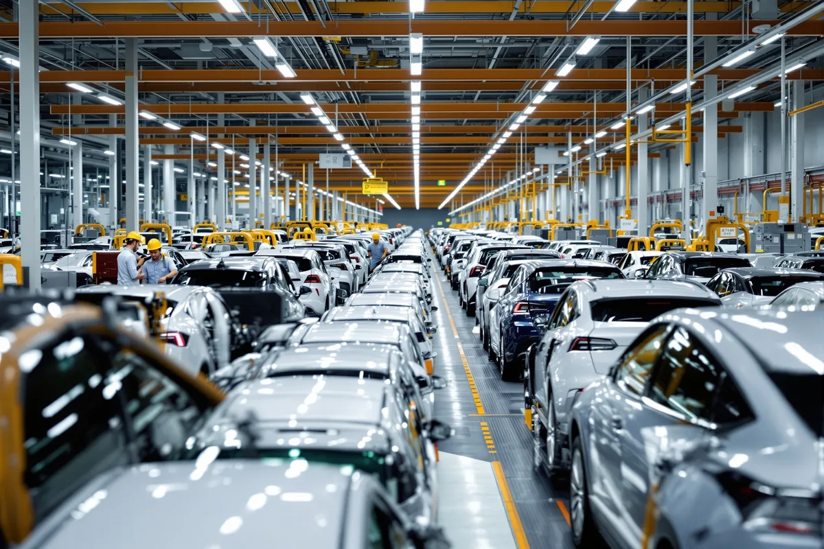 Usine de véhicules électriques en Chine - surproduction et guerre des prix 2026