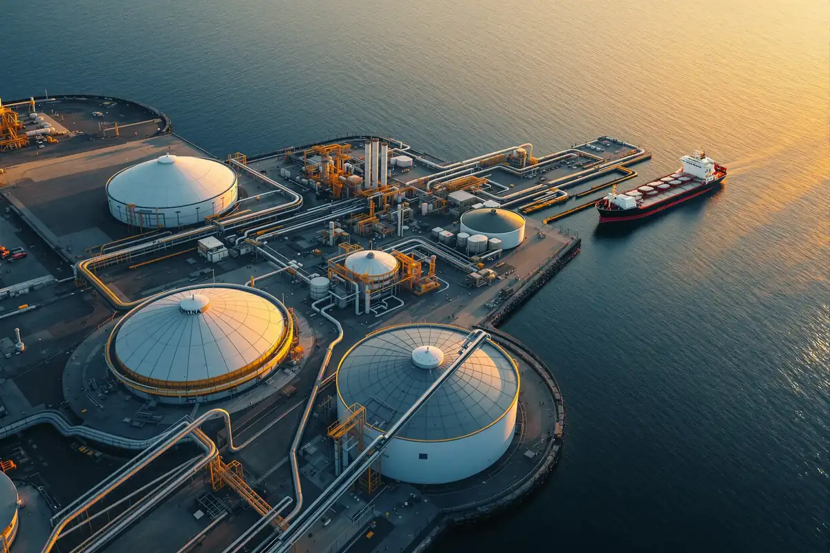 Terminal GNL en Méditerranée orientale, axe de transit du gaz chypriote vers l'Europe.