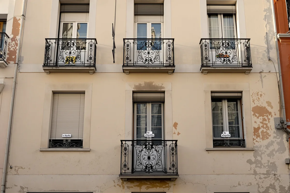 Immeubles d'habitation espagnols à Madrid, illustration sur le loyer en Espagne en 2025