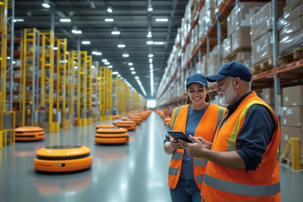 Amazon investissement Europe robots entrepôt