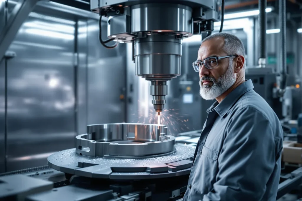 Atelier d'usinage de pièces aéronautiques