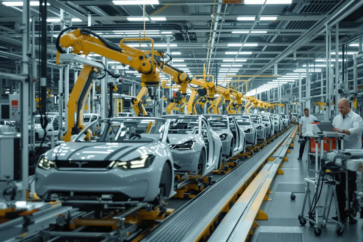 Chaîne d'assemblage automobile en Europe